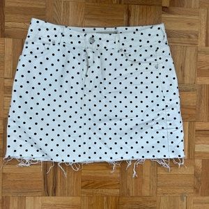 Topshop polka dot skirt